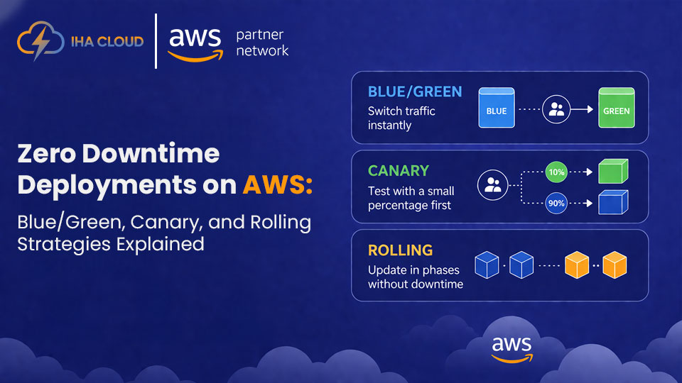 Zero Downtime Deployments on AWS: Blue/Green, Canary, and Rolling Strategies Explained